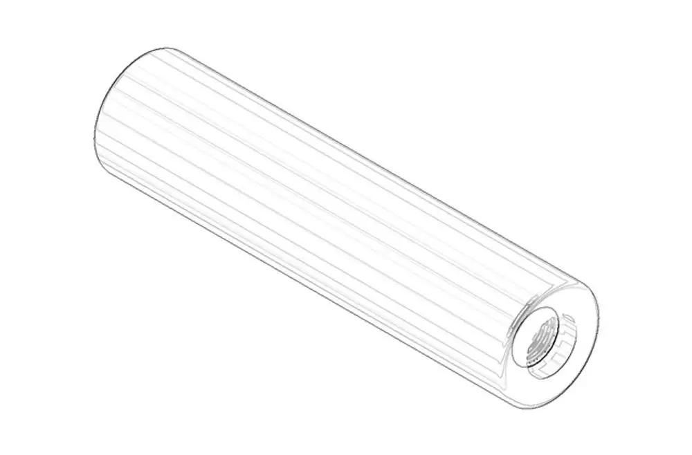 DORNBRACHT Griff ERSATZTEILE 092088052 D. 17 x 70 mm Weiß matt, 092088052-10 Galeriebild 1